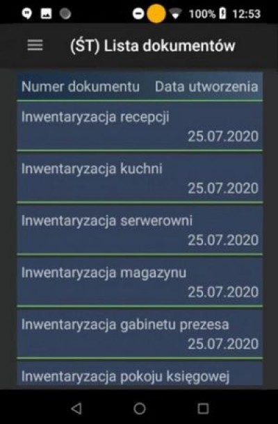 Lista dokumentów