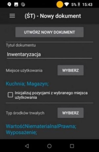Tworzenie nowego dokumentu